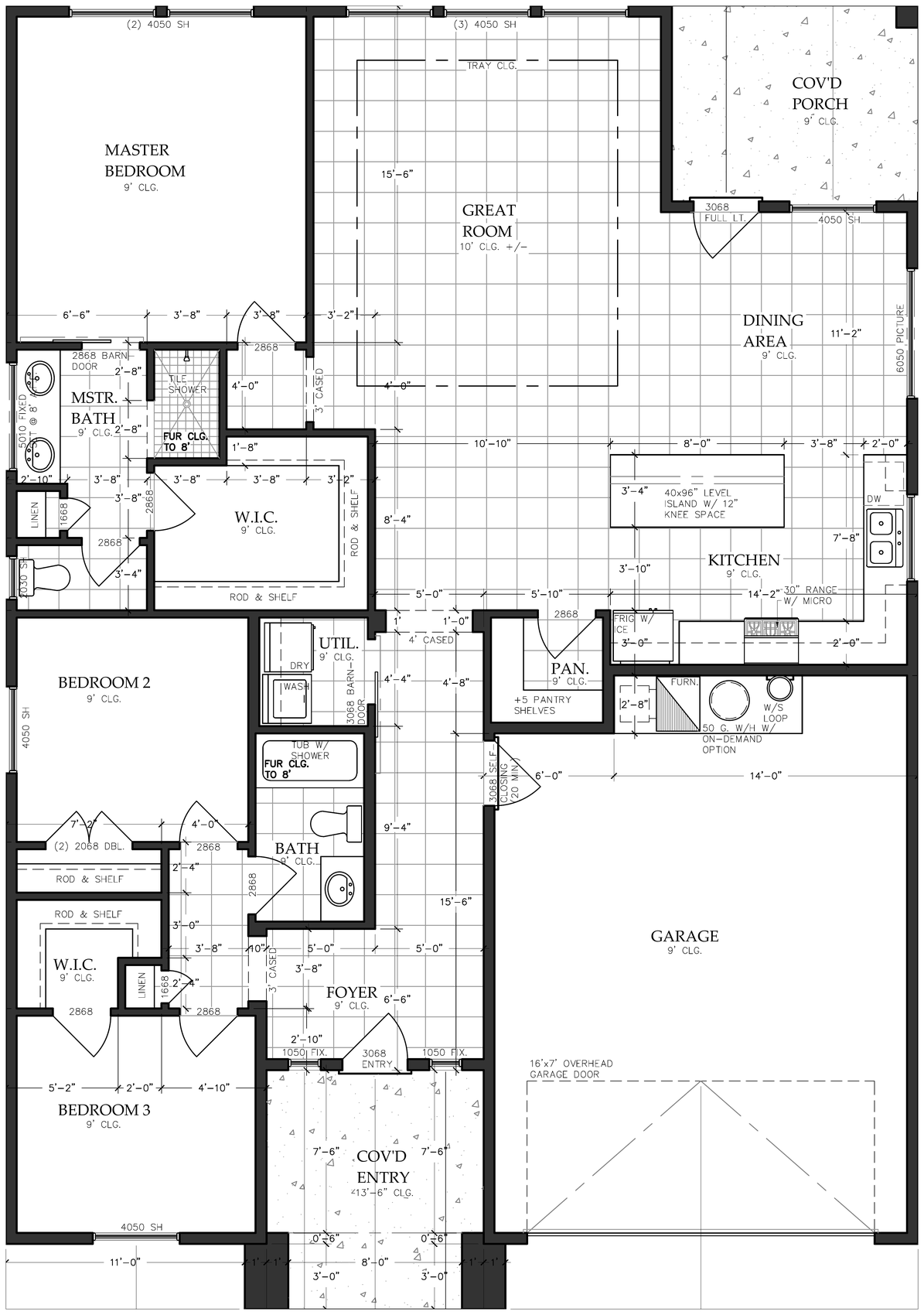 The Andrea floor plan blueprint